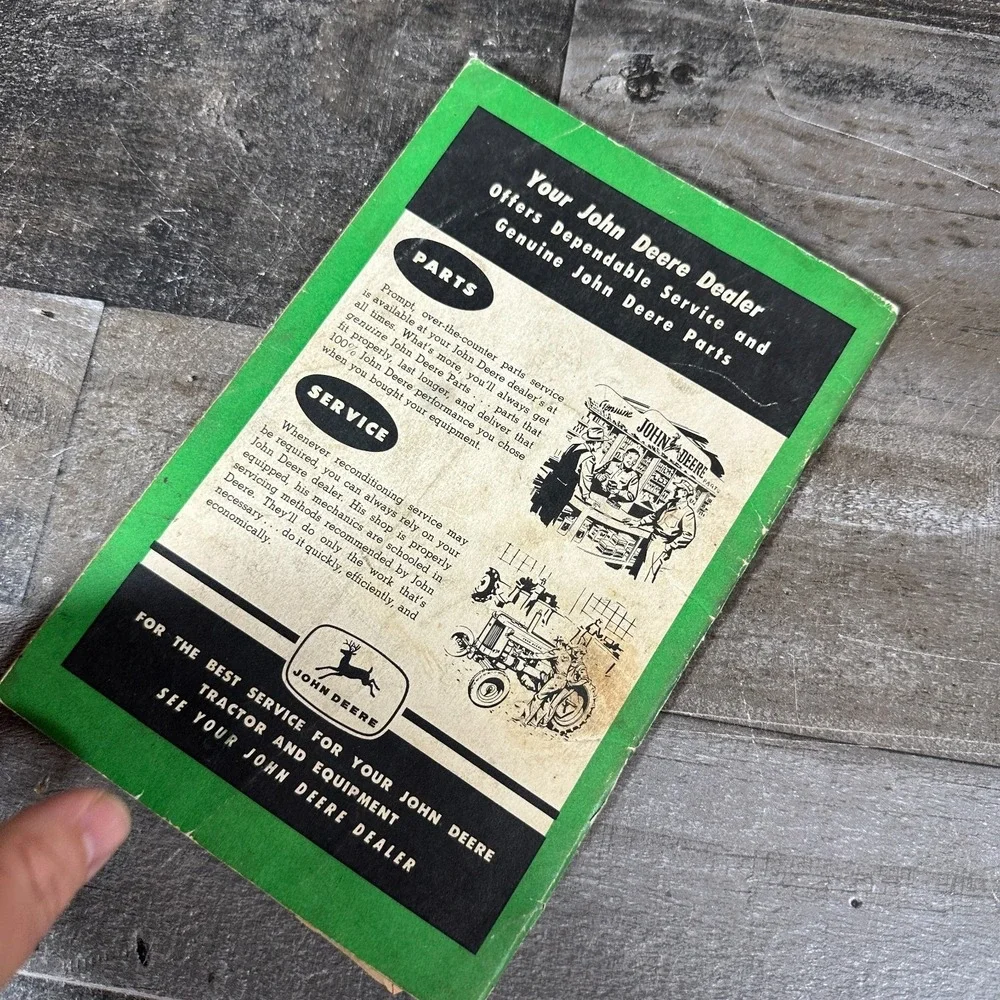 Original OEM Operator's Manual For John Deere 35 Hydraulic Loader Series 1